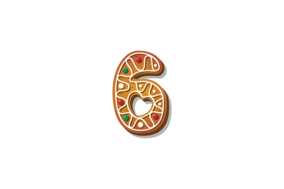 Alphabet Number 6 Christmas Cookies: A Festive Graphics Must-Have
