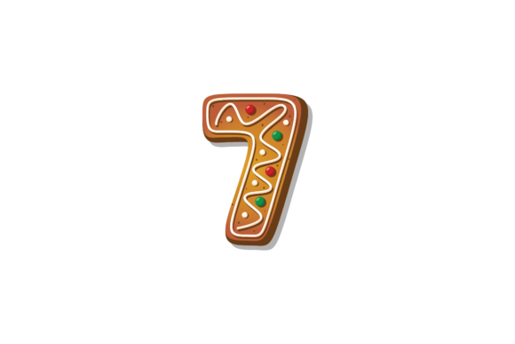 Alphabet Number 7 Christmas Cookies: A Festive Graphics Gem