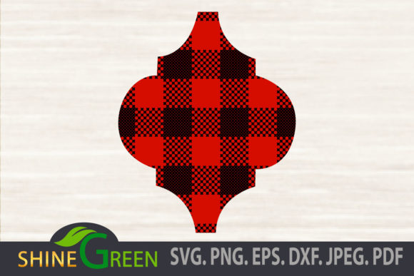 Buffalo Plaid Arabesque Tile - Christmas: A Graphics Craft Gem