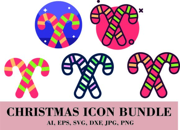 Candy Cane for Christmas Bundle: A Versatile Graphics and Icons Set