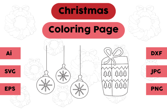 Christmas Coloring Page Lamp Gift Sets: A Graphics Essential