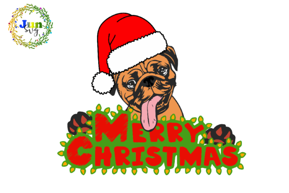 Christmas Dog Cut File: A Festive Graphics Asset