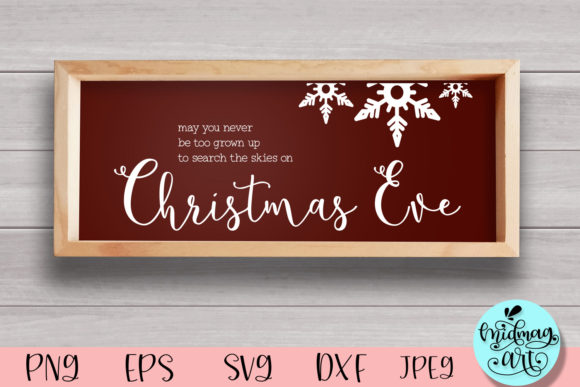 Christmas Eve Wood Sign Svg for Creative Crafts