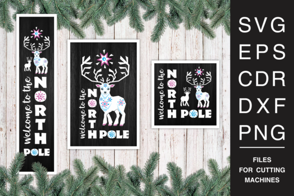 Christmas Porch Signs Set: A Graphics Asset for Crafters
