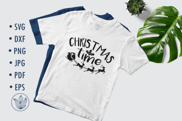 Christmas Time Svg File, Lettering for Graphics and Crafts