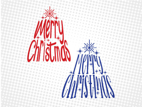 Christmas Tree Typo SVG Cut File: A Festive Graphics Asset