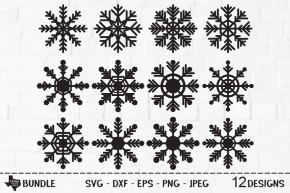 Exploring Snowflake Bundle - Christmas Graphics for Crafts