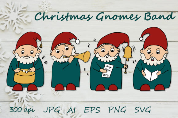 Gnomes Christmas Bundle: Perfect for Crafts and Graphics
