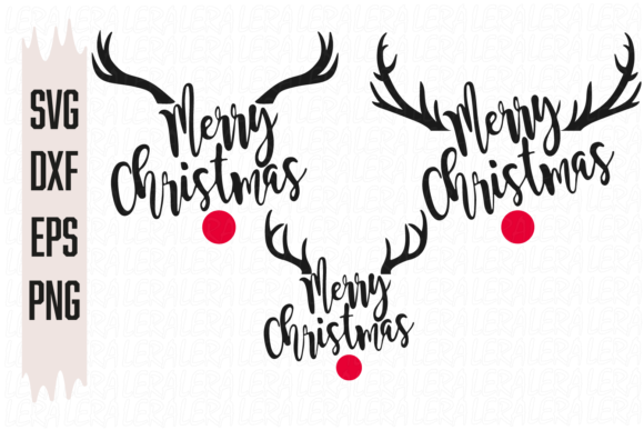 Merry Christmas, Deer Antlers: A Festive Graphics and Illustrations Set