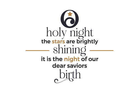 O Holy Night: A Bright and Serene Embroidery Design