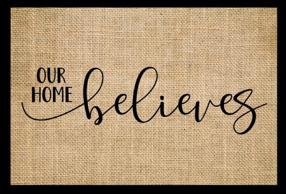 Our Home Believes Christmas SVG: A Festive Embroidery Design