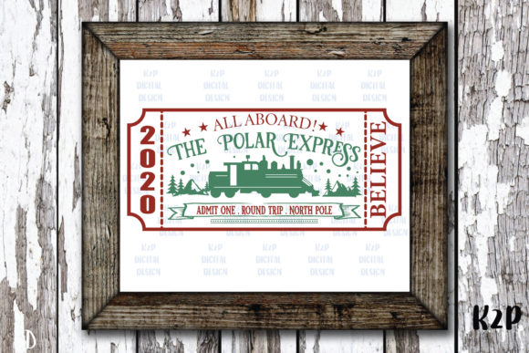 Polar Express Ticket, Christmas: A Crafts and Graphics Delight