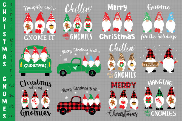 Ultimate Christmas Gnomes Bundle for Crafts and Graphics